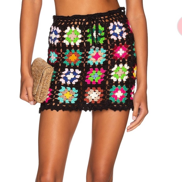 Alix pinho crochet mini skirt - Picture 1 of 8